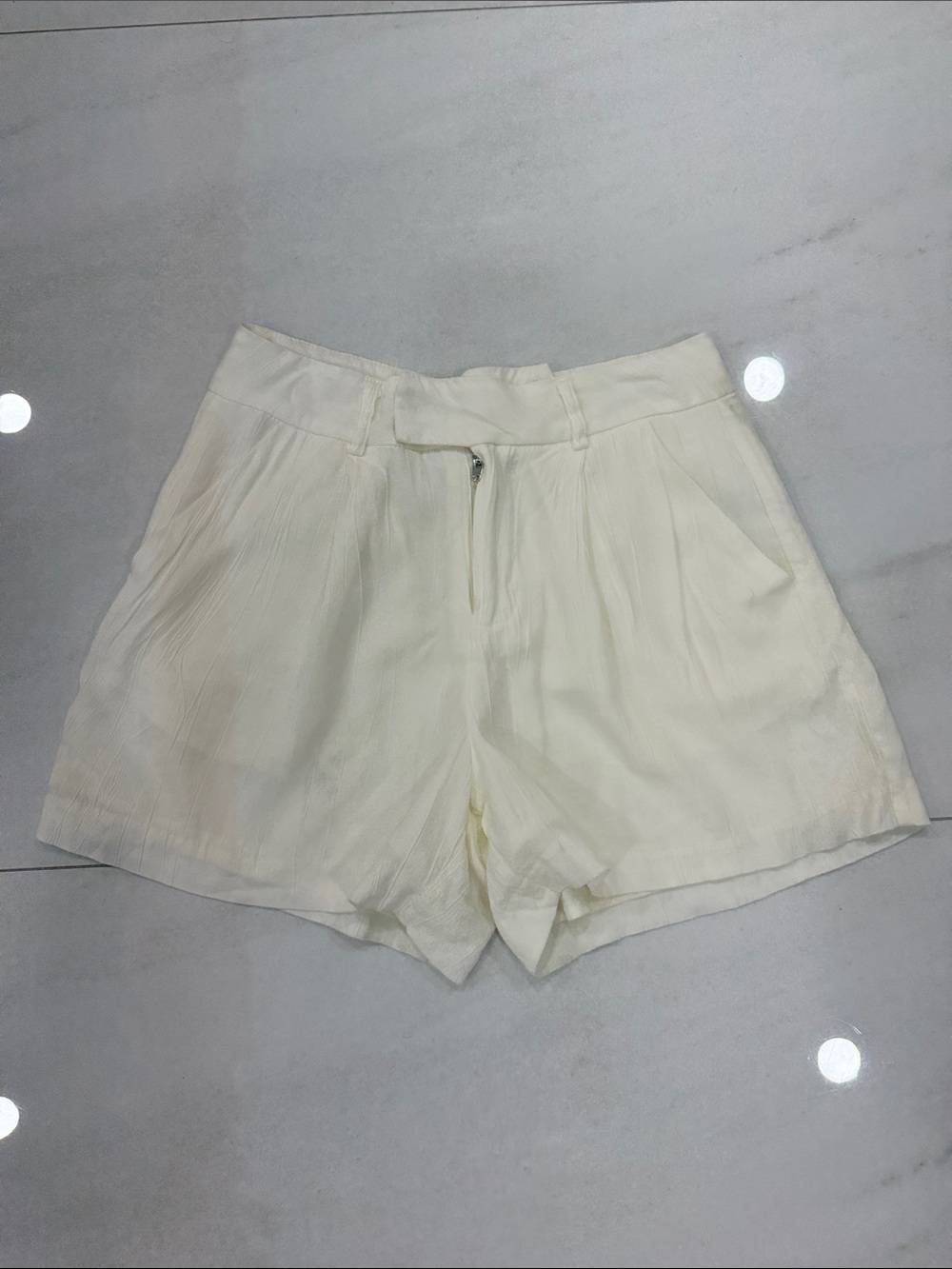 Women's Cream Summer Shorts
